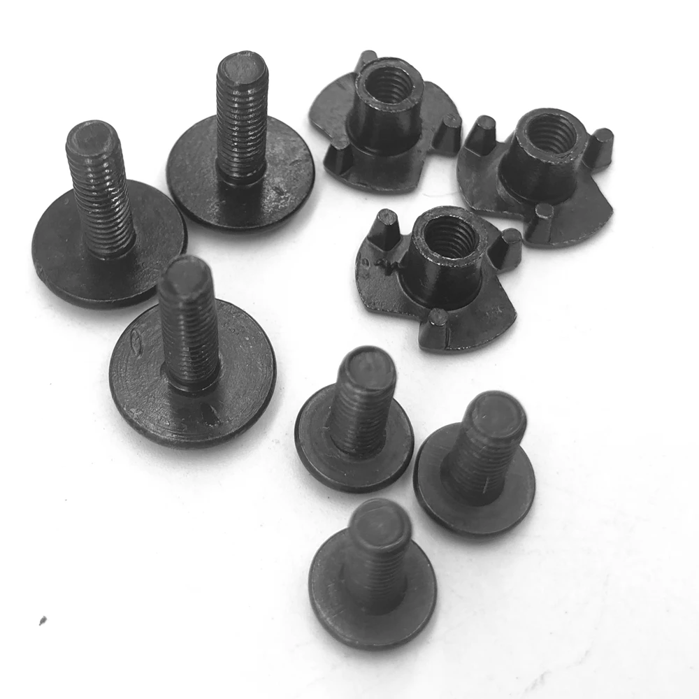Screw Nuts and Bolts set black metal