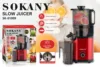 Houselin Cold Press Juicer,Extra Large Feed Chute,Easy Clean Self Feeding Effortless for Batch Juicing, High Juice Yield, 800W 2