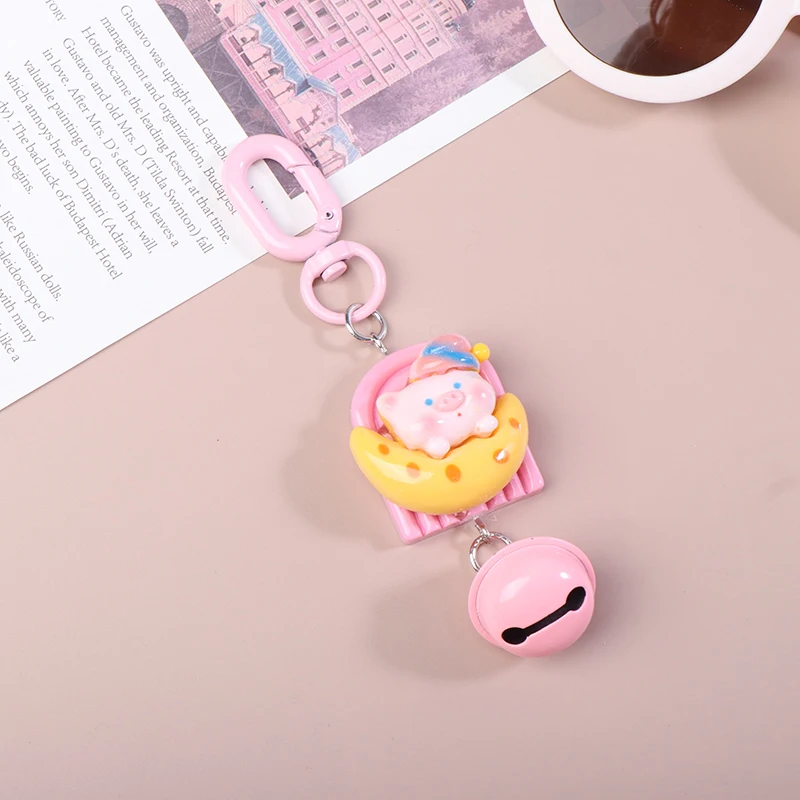

1 шт. новая мультяшная милая розовая фотография милая кукла-поросенок для женщин сумка ключ кулон ювелирные изделия студенческий подарок украшение