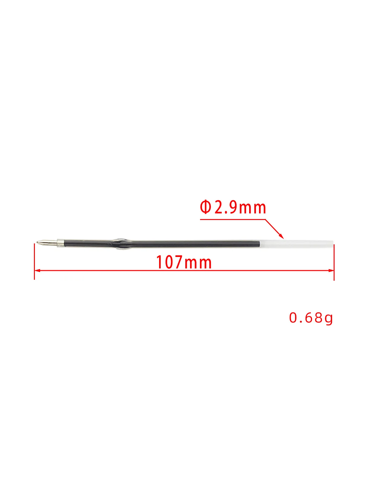 200pcs Ballpoint Pen Refill Cheap ball pens Lead Smooth Writing Wholesale Lot New 0.7mm Ball Red Blue Black Color Tip Office 2