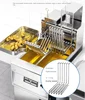 Tqh Intelligent Vertical Electric Fryer with Oil Filter Cart Gas Fried Machine Automatic Lifting Deep Frying Pan 5