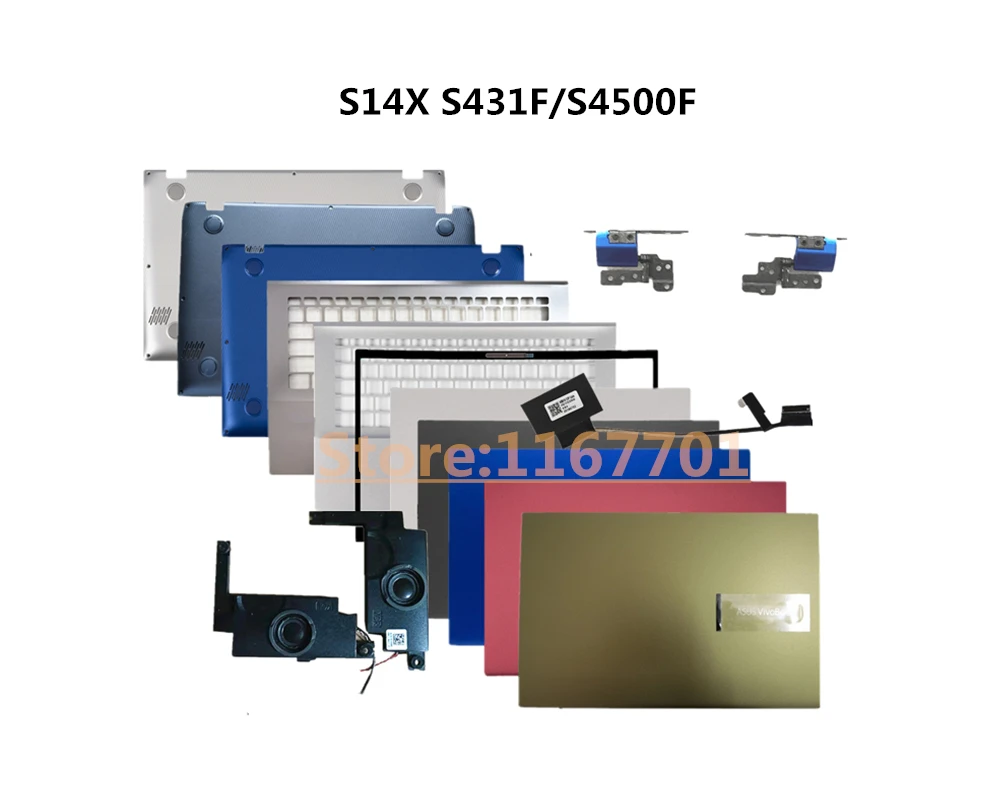 노트북 US/RU/KR 키보드 상단 상단 셸/케이스 LCD/LED 케이블 힌지/축 스피커, Asus VivoBook S14X S431 S431F S4500F S4500FL