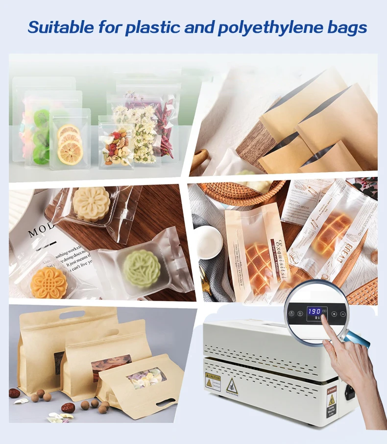 plastikinio maišelio sandarinimo pavyzdys