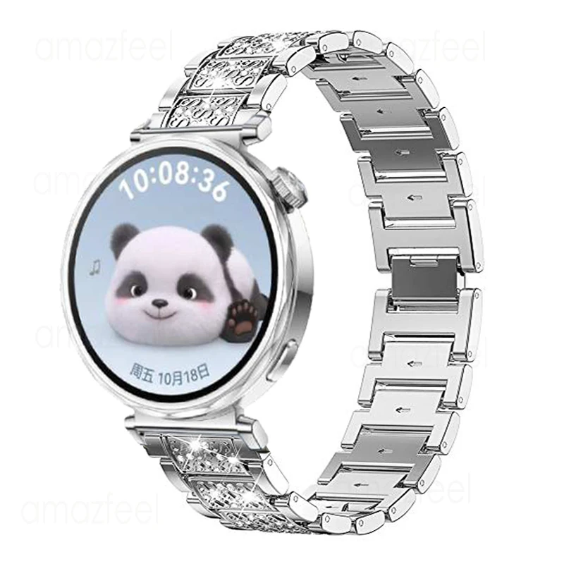 Elegant Diamond Metal Watchband Bracelet - Premium Wristband Accessory