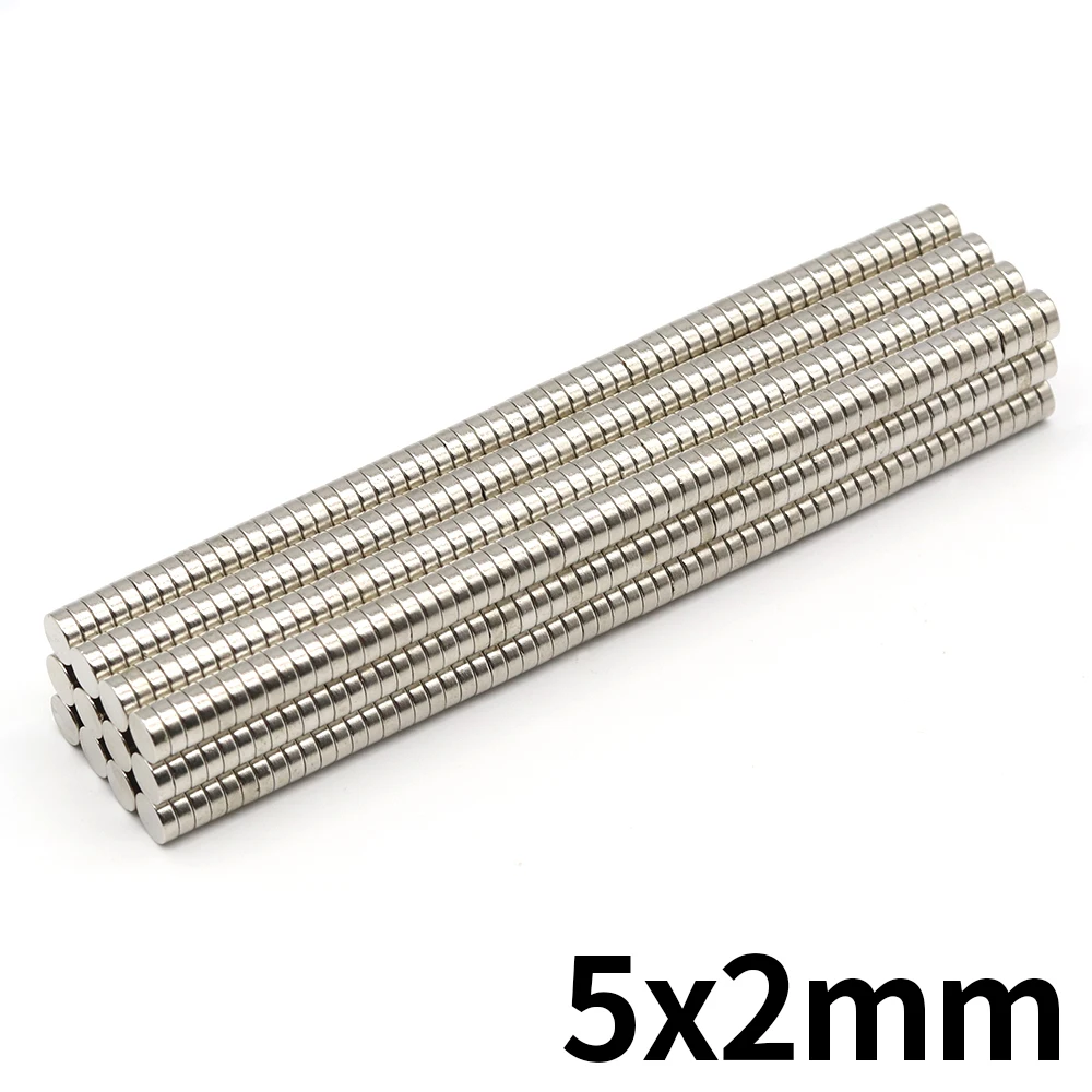 

10/50/100/200/500Pcs Small Round Magnet 5x2 Neodymium Magnet N35 5mm x 2mm Permanent NdFeB Super Strong Powerful Magnets imans