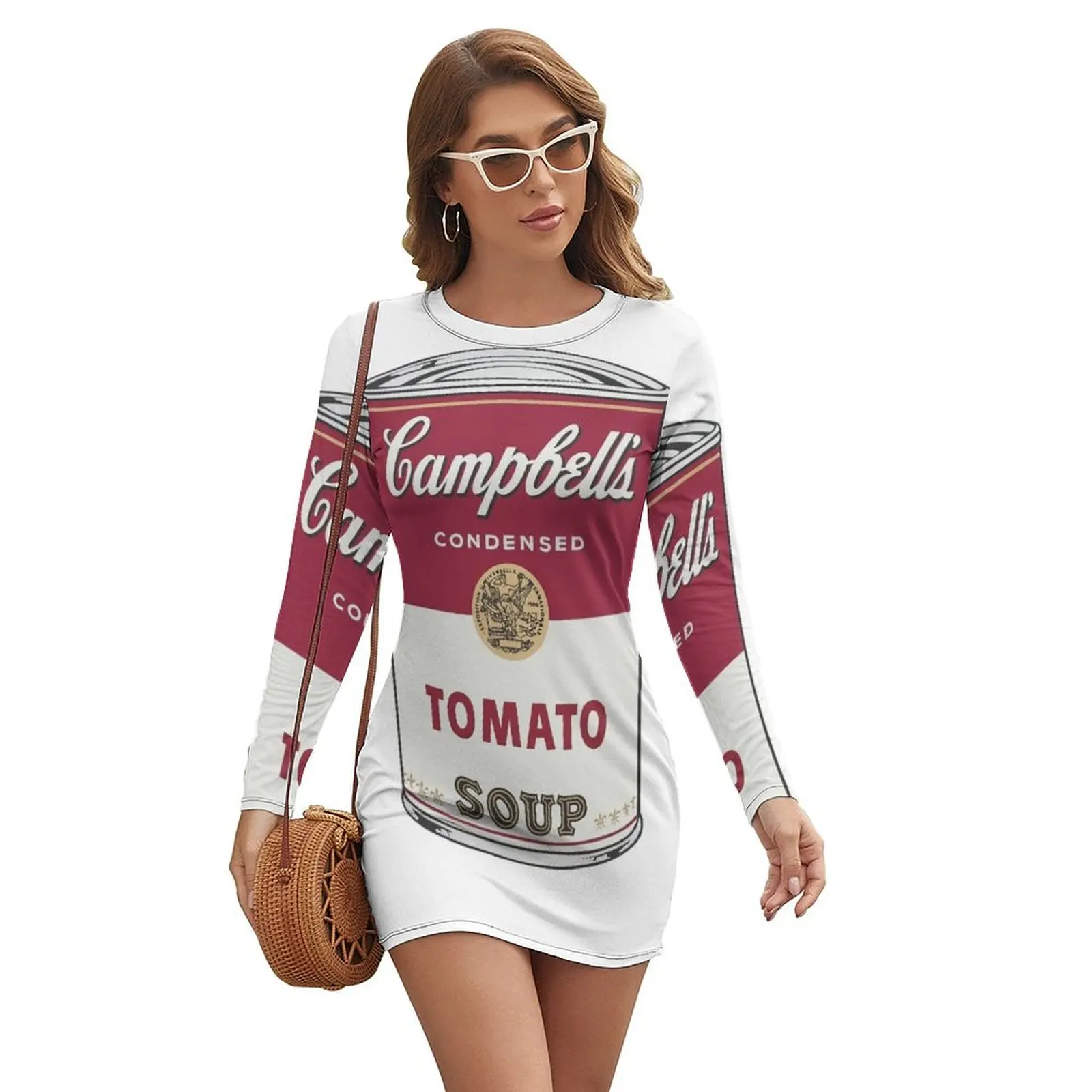 

Campbell's soup Long-sleeved Dress Dress for girls women formal occasion dresses sexy dress for women