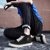 Fashion Men's Canvas Shoes Quality Men Vulcanized Shoes New Breathable Male Flats Hot Sell Wear-resistant High-top Shoes for Men 6