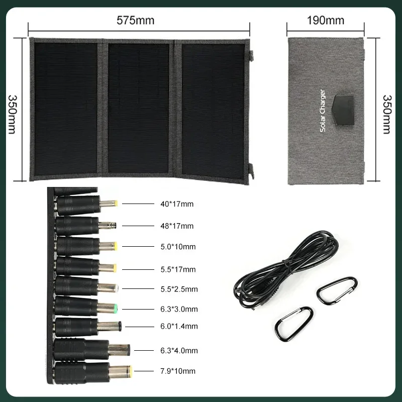 1000W 3-Fold Foldable Portable Solar Panel Charger USB 5V DC Full time Power Panel Mobile Power Supply portable solar panel solar charger panels solar panels solar charger solar battery charger