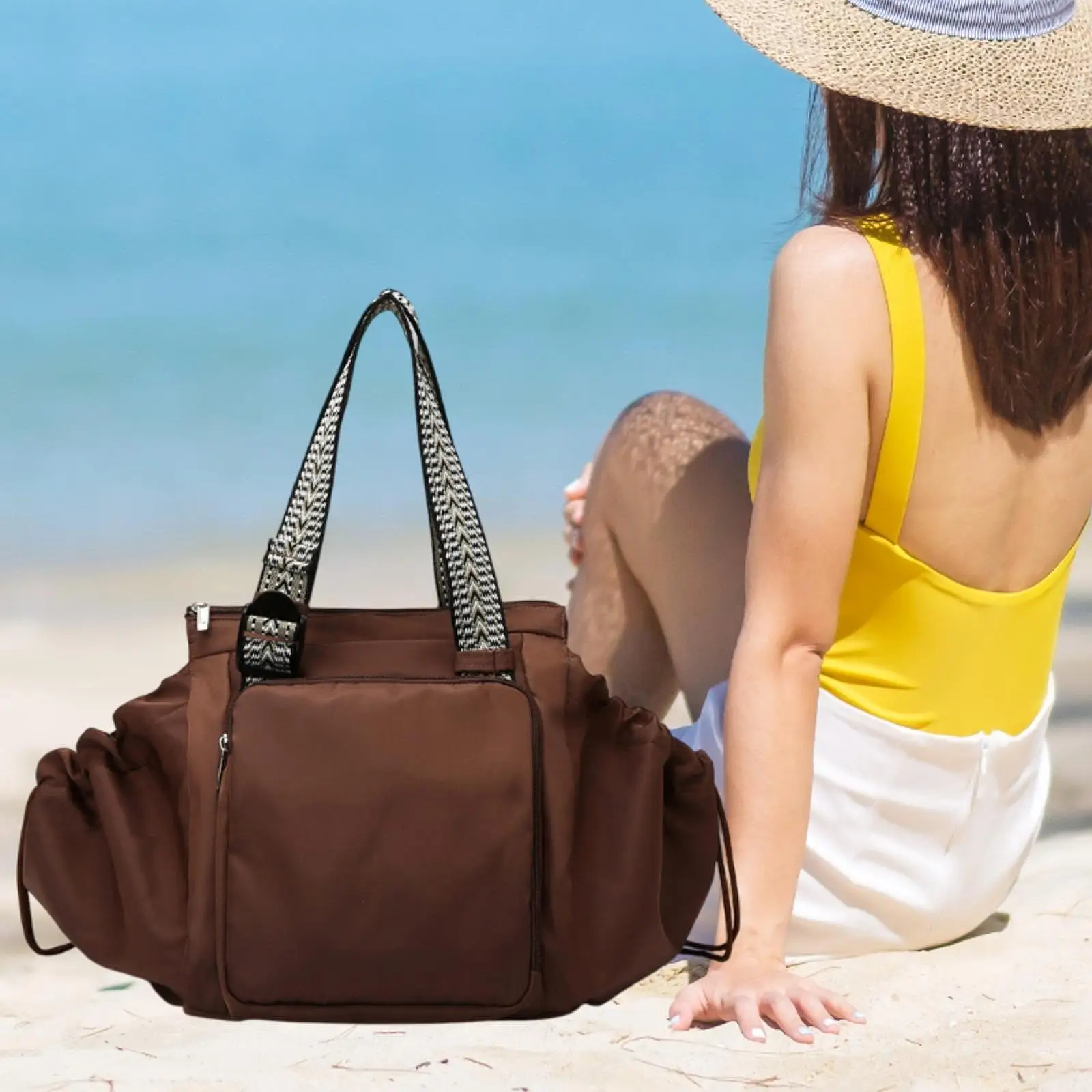 Women Shoulder Bag Fashion Organizer Transformable Cradle Bag Handbag Travel Storage Bag for Street Outdoor Vacation Work Travel