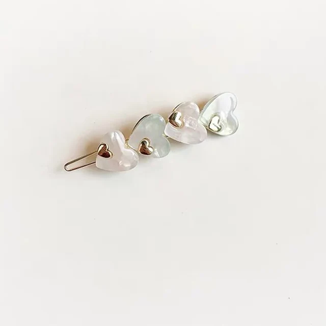 Korean Style Hollow Love Heart Hairpin Barrettes Sweet Hair Clips For Woman Girl Fashion Hair Accessories Styling Tools E3