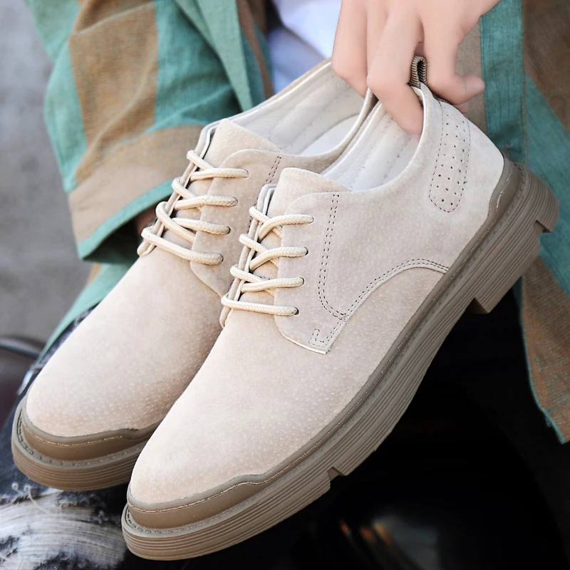 Suede Leather Man Casual Shoes Classic Original Oxford Shoes Comfortable Formal Dress Footwear Men Business Derby Shoe Sneakers 4