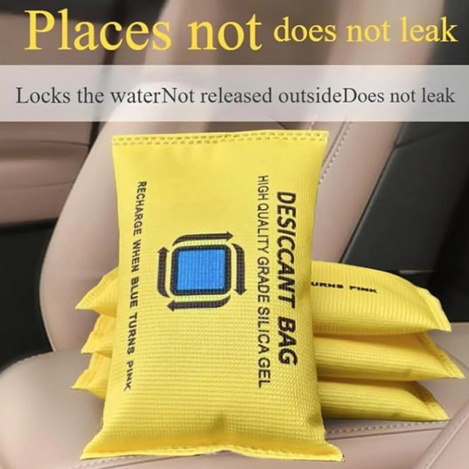 Reusable Dehumidifier Bags Moisture Absorber Closet Dryer Rechargeable Silica Gel Desiccant Wardrobe Cabinet Basement Car