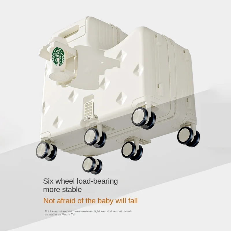 18/20 Inch Children's Ride-on Luggage Girls And Boys Boardable Small Travel Suitcase Trolley Case For Kids_voghion.com