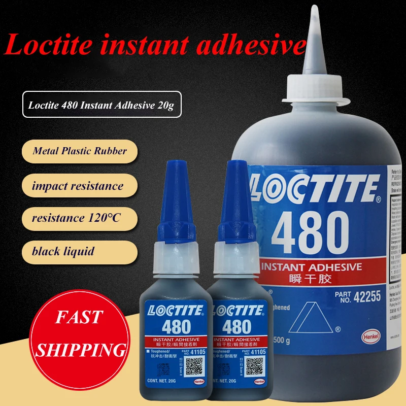 Loctite 480 Black Super Instant Adhesive Super Glue Adhesive for Repair