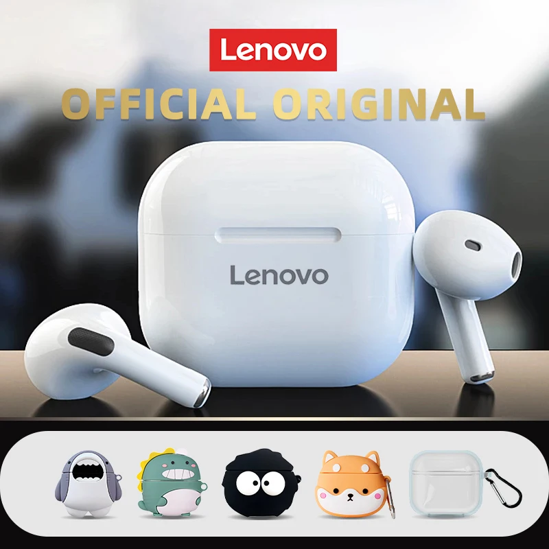 Original Lenovo Lp40 Tws Wireless Earphone Dual Stereo Bluetooth 5.0 Noise Reduction Bass Long Standby 230mah Touch Control - Earphones & Headphones - AliExpress