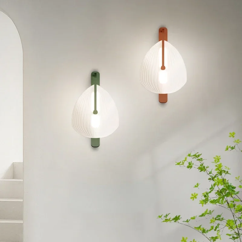 

Minimalist Modern Bedroom Bedside Wall Lamp Minimalist Creative Shell Lamp Living Room Background Wall Atmosphere Aisle Lamps