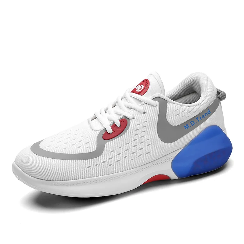 

Кроссовки мужские спортивные на платформе, модная популярная красивая обувь, повседневные дизайнерские кеды, белые, большие размеры, на осень