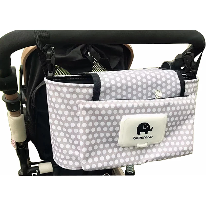 thumbnail image 1 of Bolsa colgante para cuna de bebé, organizador de artículos esenciales para bebés, bolsa de almacenamiento portátil para pañales, juego de cama, bolsa para pañales, bolsa para cochecito, 1 of 5