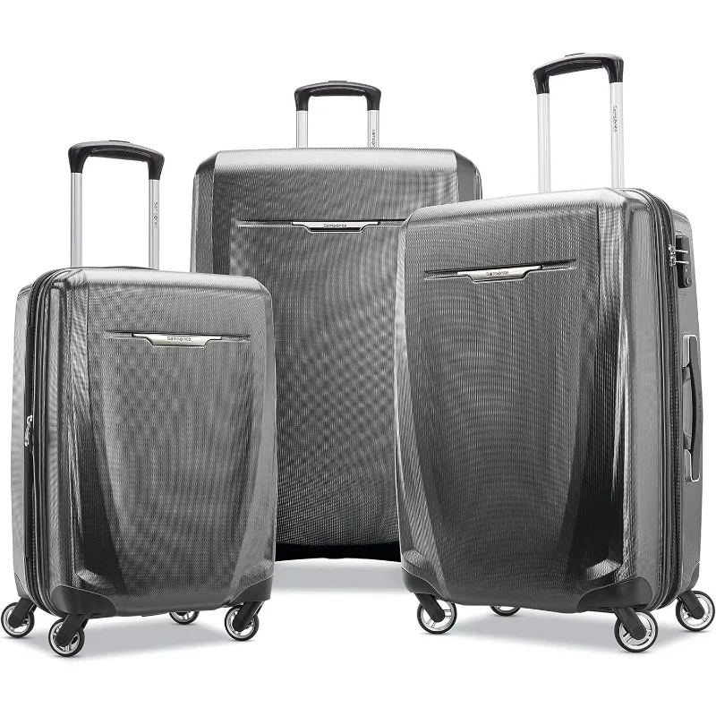 

Samsonite Winfield 3 DLX Hardside Luggage with Spinners, 3-Piece Set (20/25/28), Graphite Grey