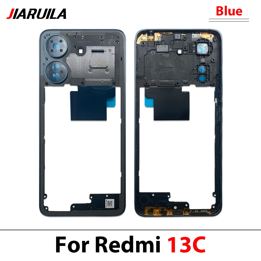 NEW Middle Frame Mid Housing Bezel Replacement parts For Xiaomi Redmi 13 13C 14C A5 Middle Frame