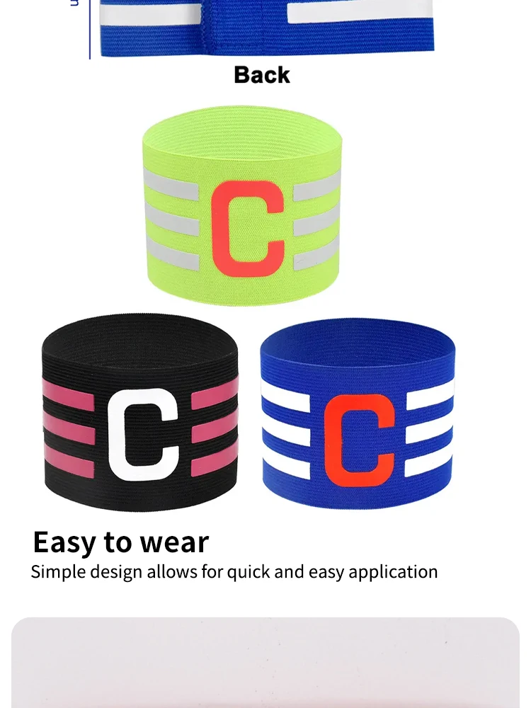 Description Picture 5 of itemAdjustable Football Captain's Armband for Adults and Youth - Comfortable and Durable Soccer Band for Team Captains