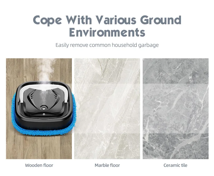 Effortlessly clean your floors with the Home Smart Cleaning Robot Vacuum and Mop Combo. This device offers rotary scrubbing, replaceable cloths, and a rechargeable design, making it perfect for homes with pets and hard floors.