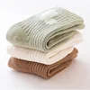 New 3 Pairs/Lot Autumn Winter 0-5Y Baby Boys Girls Non-Skid Embroidery Cartoon Socks Children Pure Cotton Solid Gripper Socks 3