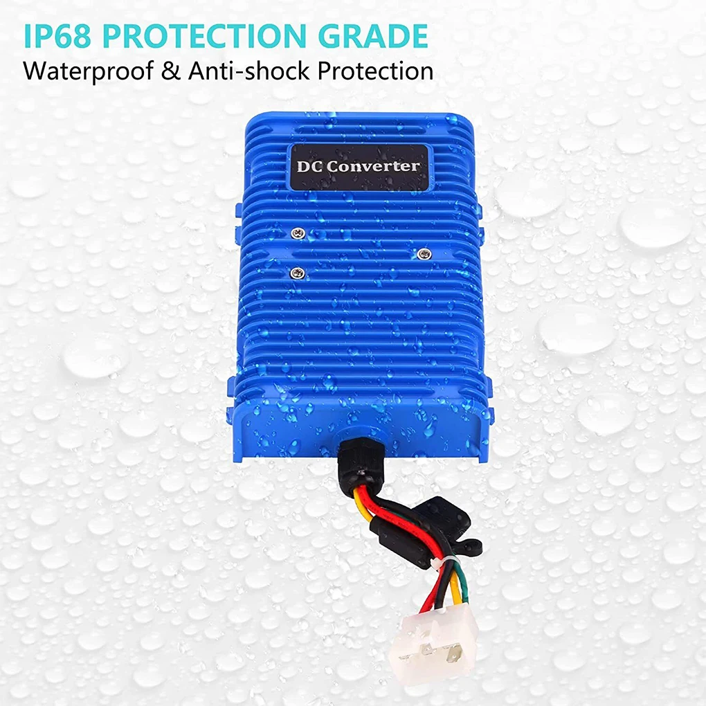 

Golfball Cart Voltage Reducer 5-fold Safety Protection Overload Overcurrent Over Temperature Short