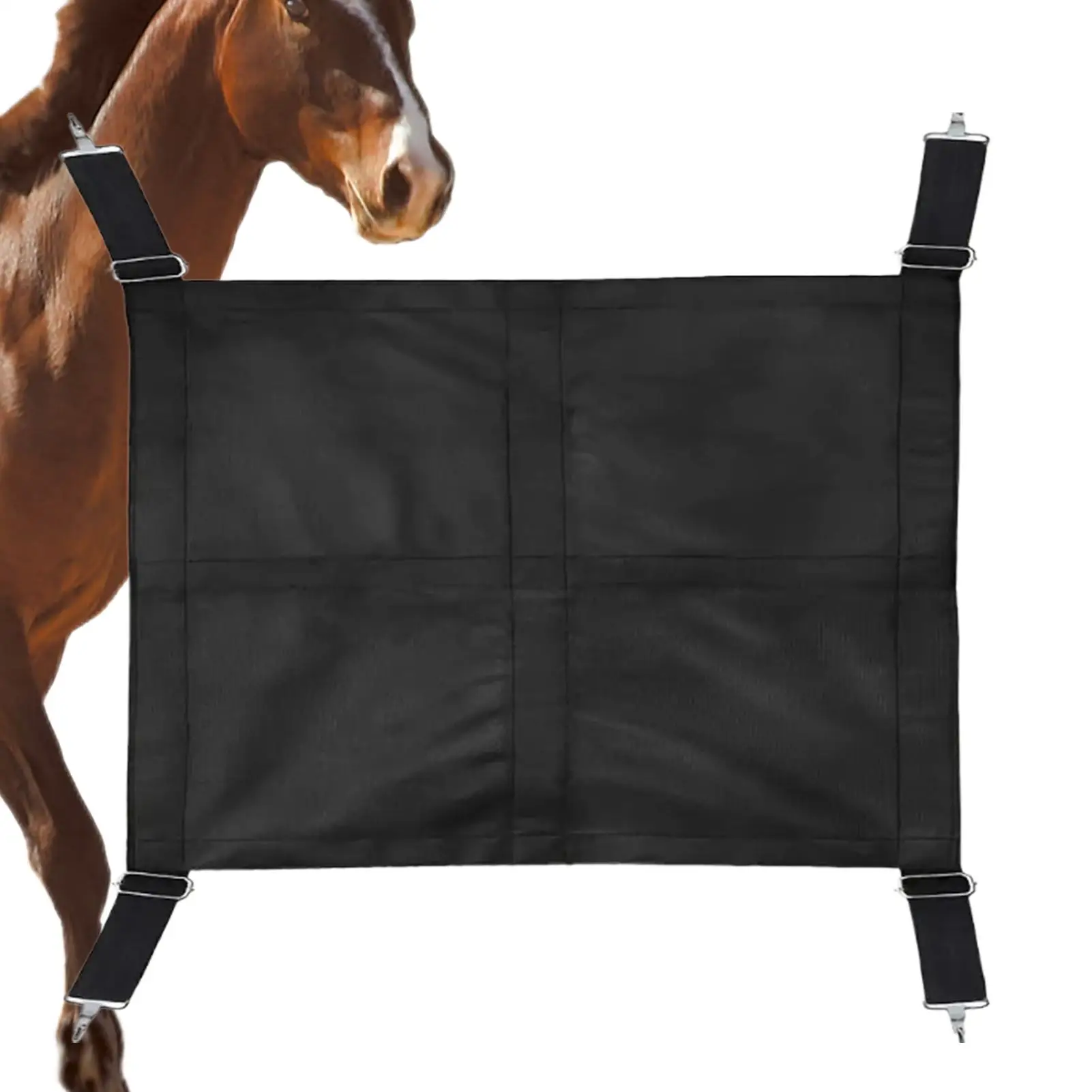 Stall Gates For Horses Adjustable Straps For Equine Fence Scratch-Resistant Horse Stall Guard For Equestrian Training Aisle Barn