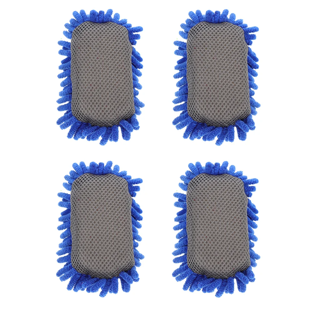 

4 Pcs Cleaning Sponge Washable Glass Board Eraser Cleaner Wiper Microfiber Whiteboard Supplies Kids School Shag Japanese-style