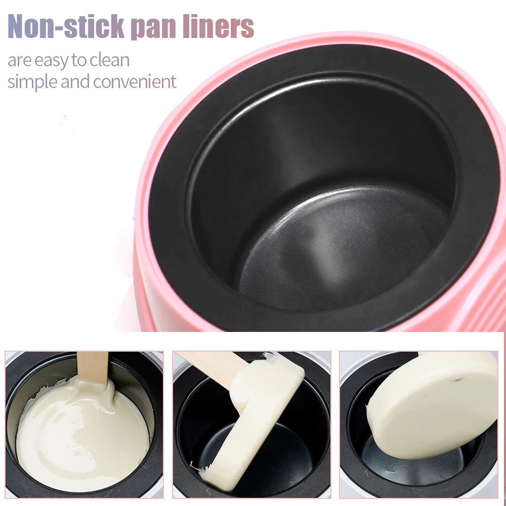 Premium Waxing Hot Melt Hard Wax Warmer for Hair Removal Sticks for Full Body Quick Heating wax Melt Warmer Hair Removal Easy 4