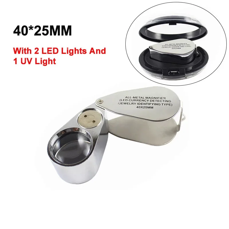 10X-40X Foldable Jewellery Magnifier for Jewellery Coins Read
