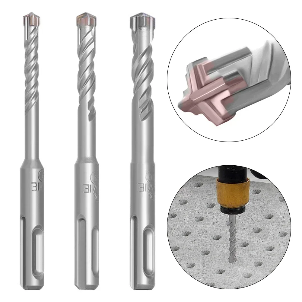 Drill bit set drill bits electric drill accessory drill bit hole saws 5mm 6mm 7mm 8mm 10mm 12mm SDS Plus Hole Saw Drilling 110mm 160mm Electric Hammer Drill Bits Wall Concrete Brick Masonry Bit