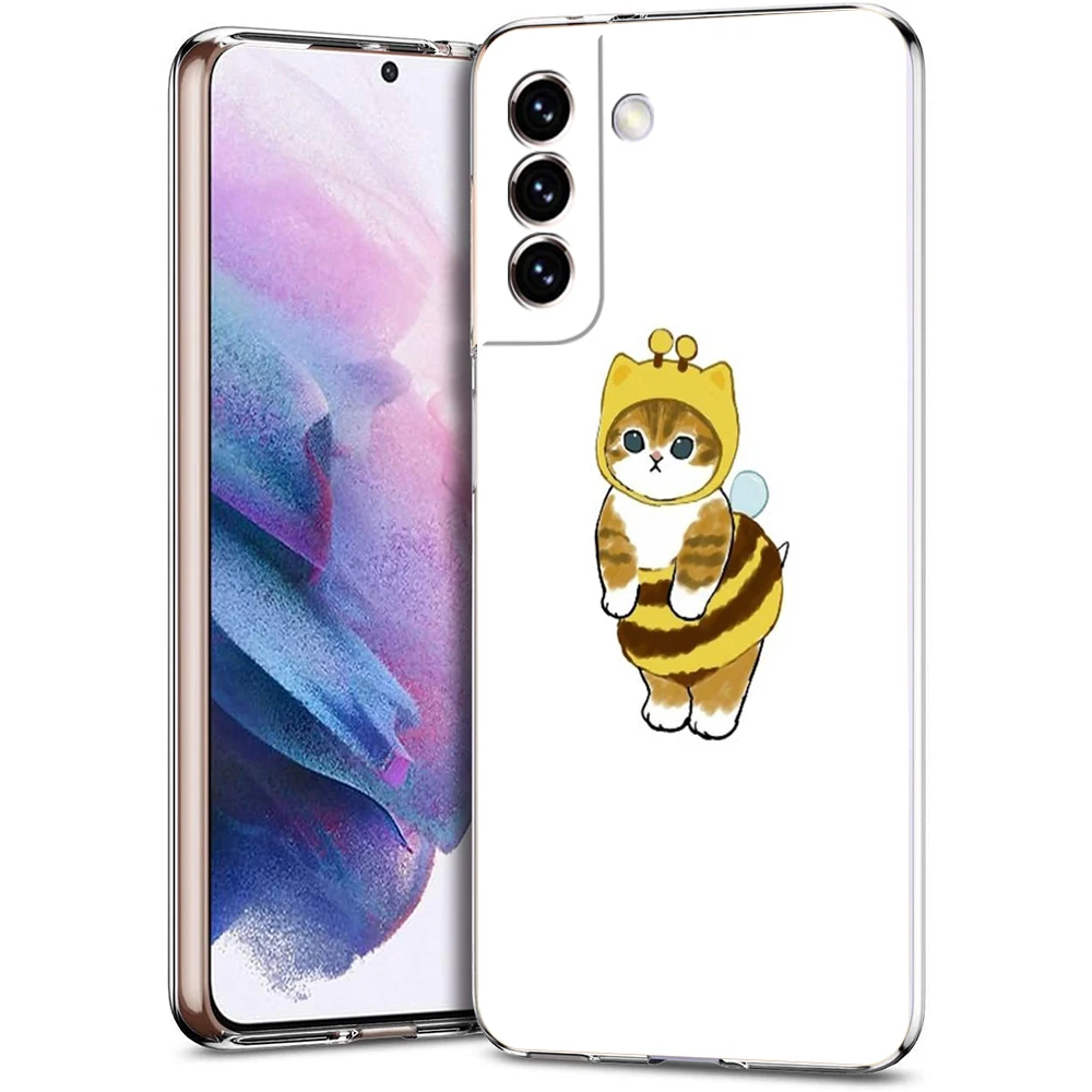 Cute Cat Cartoon Transparent Shockproof Phone Case