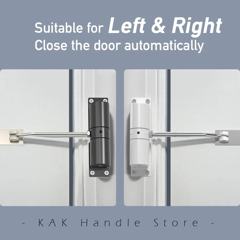 KAK Automatic Door Closer Adjustable 30KG Soft Closing Spring Door Closer Device Hydraulic er Mute Hardware door closer