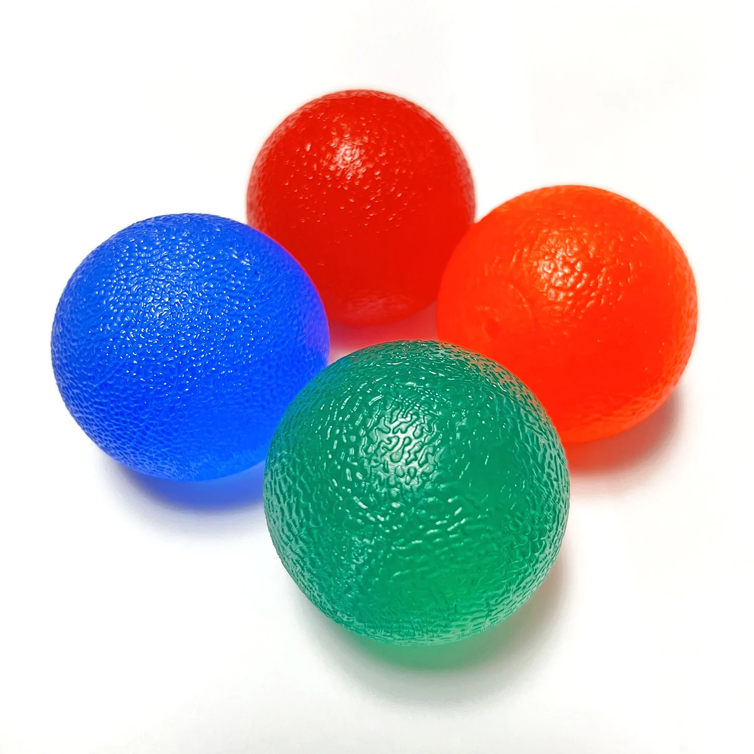 4 Pieces/lot Transparent Silica Gel Hands Egg Shaped Ball Grip Wrist