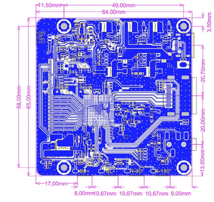 Wisecoco-placa Motorista Paisagem Raspberry pi Ps4 Console de Jogos tv Box pc Tft Lcd 2k Ips 2560x1440 55 - Imagem 6