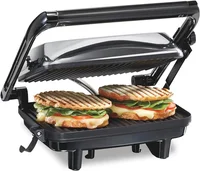 Sandwich Maker & Electric Indoor Grill with Locking Lid 1