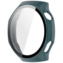 Premium Protective Glass Case - Anti - Scratch Screen Protector & Hard PC Bumper for gt 7 pro (Dark green)