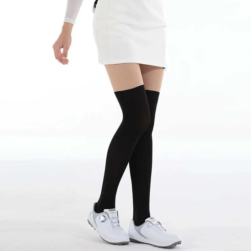 Anti-UV Stockings Women Golf Stockings Breathable Patchwork Legs Anti-Sweat Summer Spring Thin Pantyhose Sun-Protection Women Golf Stockings