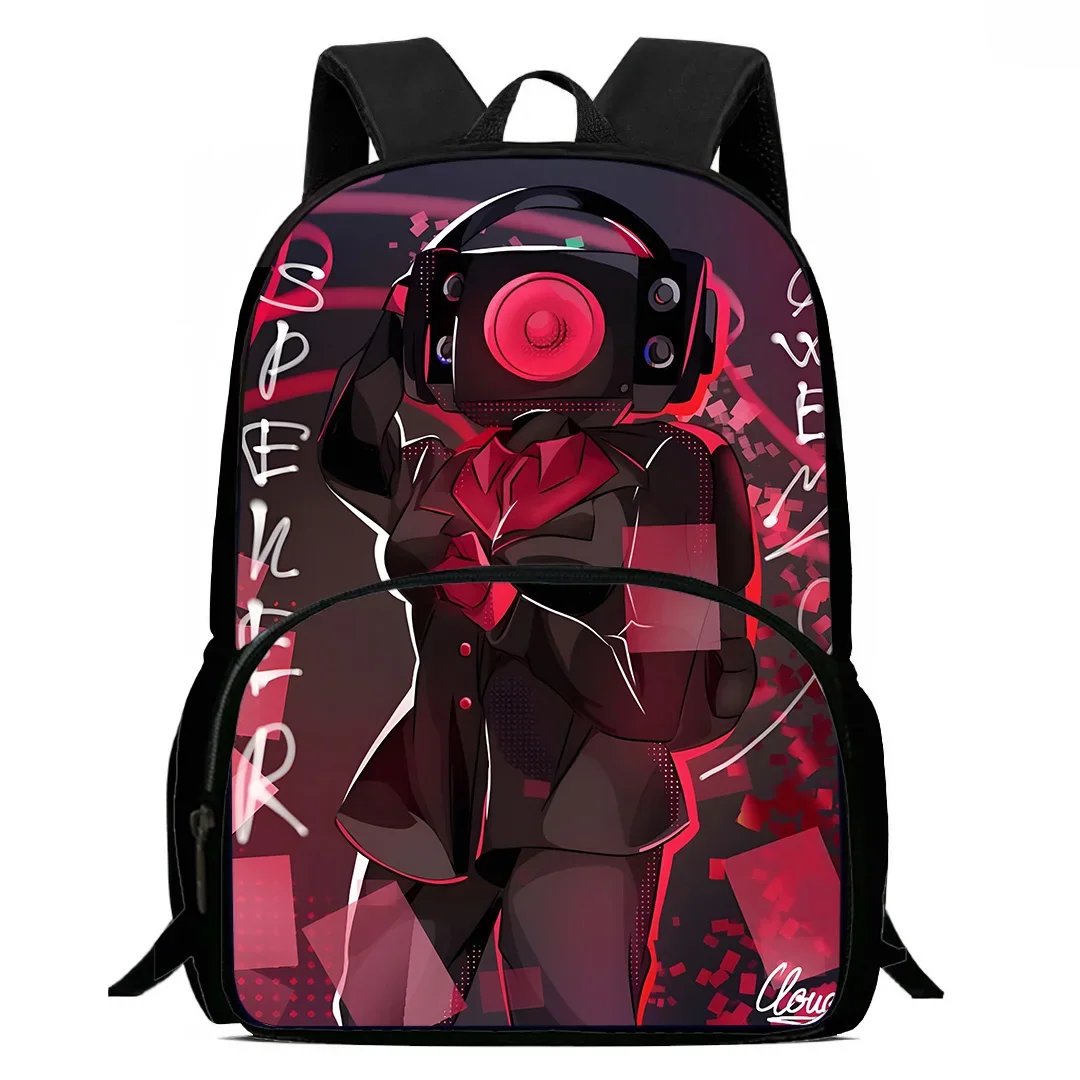 Kids Backpacks Boys and Girls Student Birthday Gift Child Skibidi Toilet School Bags Large Capacity Camping Durable Rucksack 2
