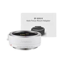 Andoer Auto Focus Camera Lens Adapter Ring (WHITE)