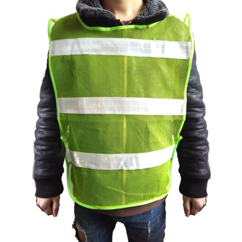 Car Reflective Clothing For Safety Traffic Safety Vest Yellow Visibility High Visibility Outdoor Running Cycling Sports Vest New
