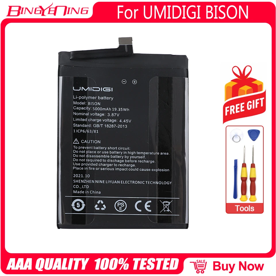 New Original 5000mah Hight Capacity For Umi Umidigi Bison Bison Pro