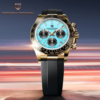 2025 Nouveau PAGANI DESIGN 40MM Montres à quartz multifonctions pour hommes VK63 Verre saphir Chronomètre Luxurys Montre d'affaires pour hommes 1