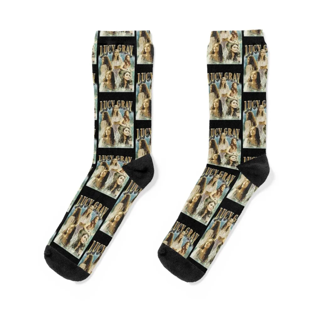 Lucy Gray Baird The Hunger Games Vintage Socks floor winter thermal Socks For Man Women's