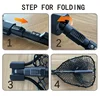 1pcs Portable 29.33in Length Folding Fishing Brail Net Lightweight Aluminum Alloy Frame Fishing Landing Scoop Net for Freshwater 4