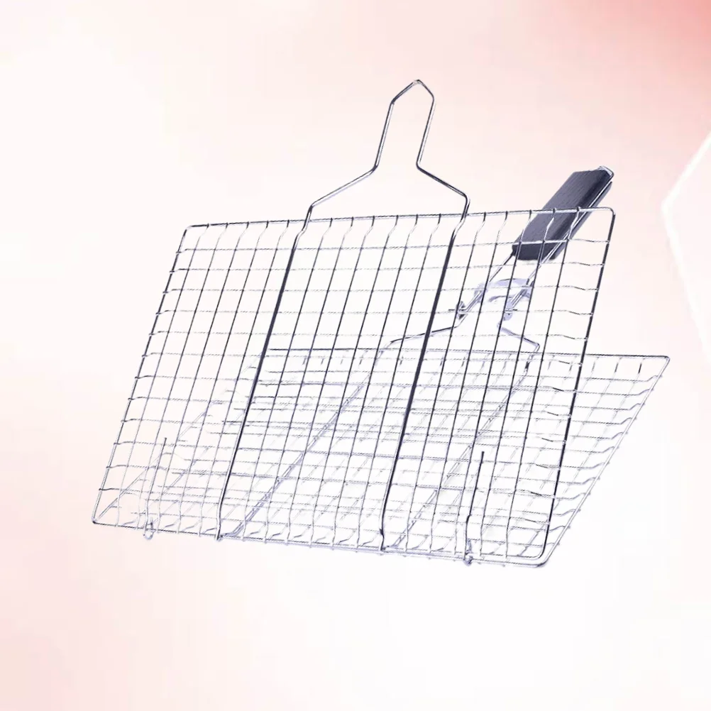 

1pc Barbecue Grill Mat Folding Stainless Steel Replacement Mesh Wire Net Grilling Mat