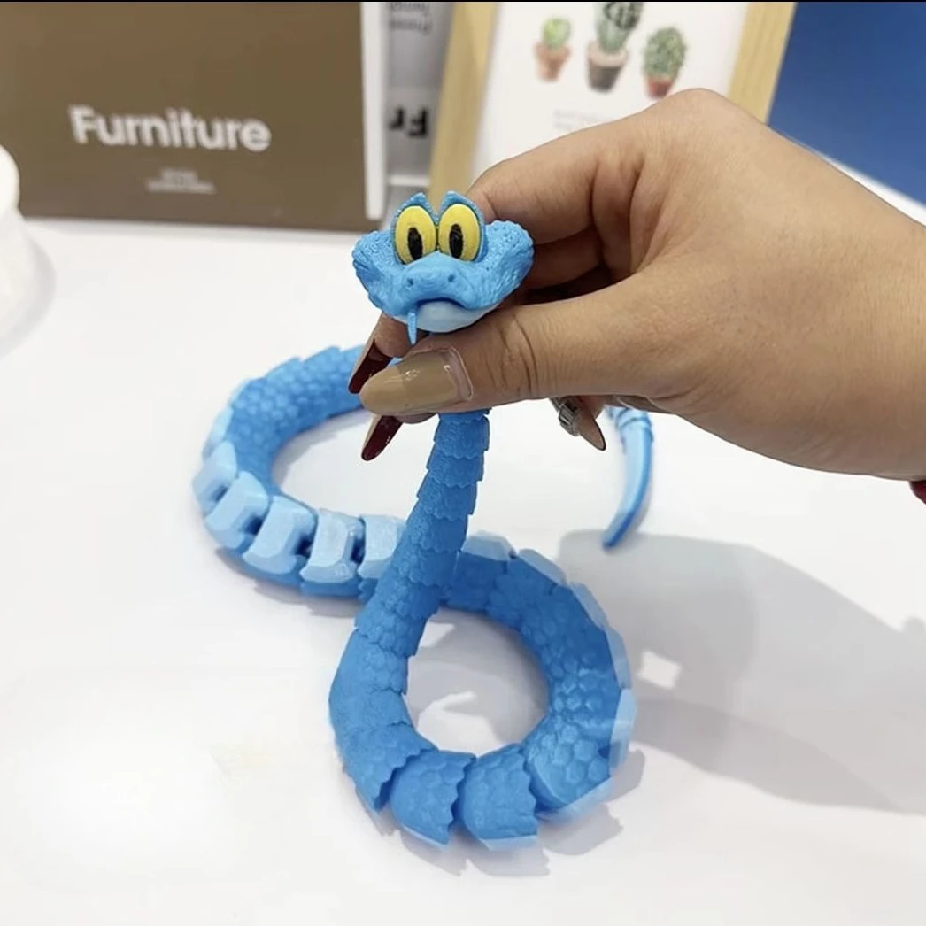 Zootopia 2 Gary 3D Printing Action Figure Disneys Kawaii Snake Joint Mobility Classic Toy Relieve Emotions Desktop Ornament Gift for anime action figures, snake figurine ornaments