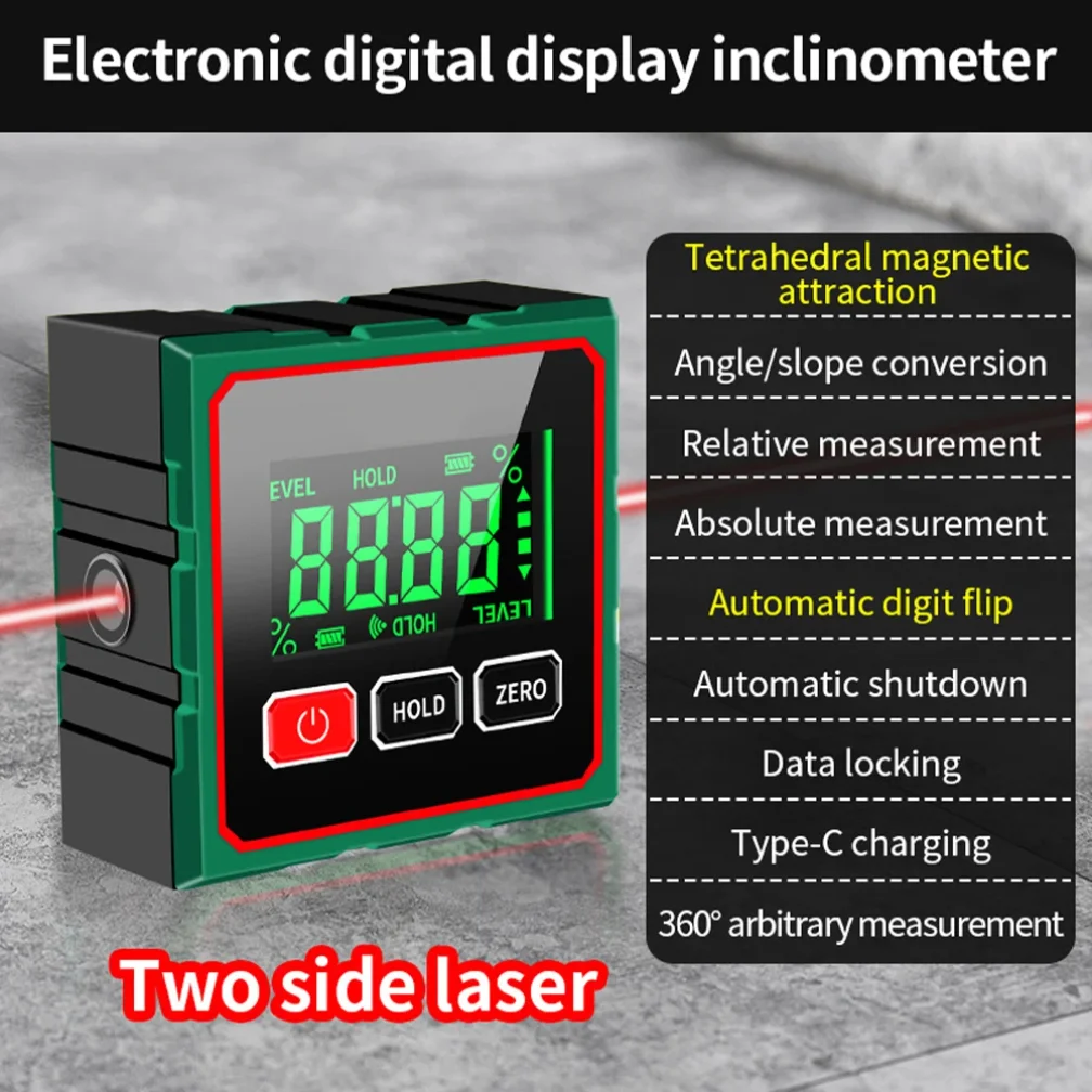 MagneticDigitalAngleFinderElectronicLaserGaugeRuler360DegreeLCDProtractorMiniInclinometerMeasuringTool-AliExpress1420